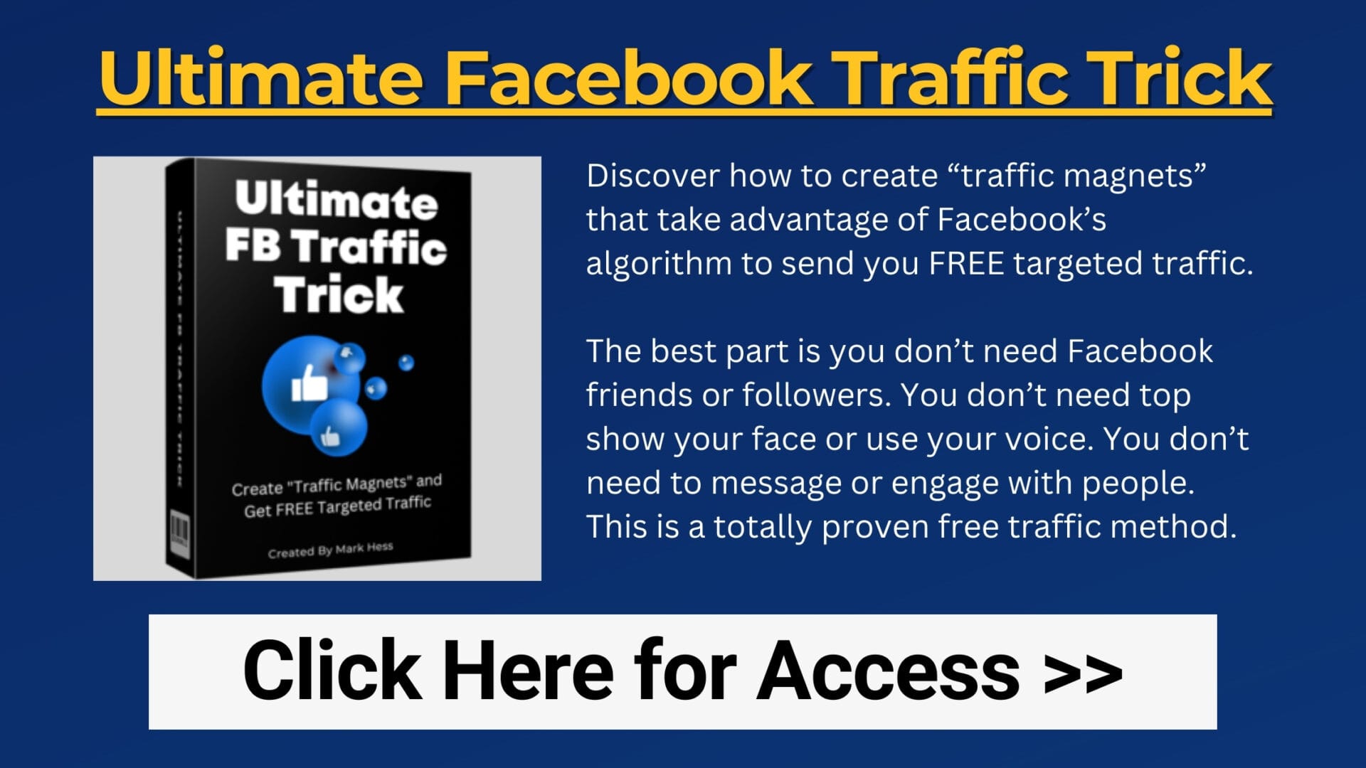 Ultimate Facebook Traffic Trick